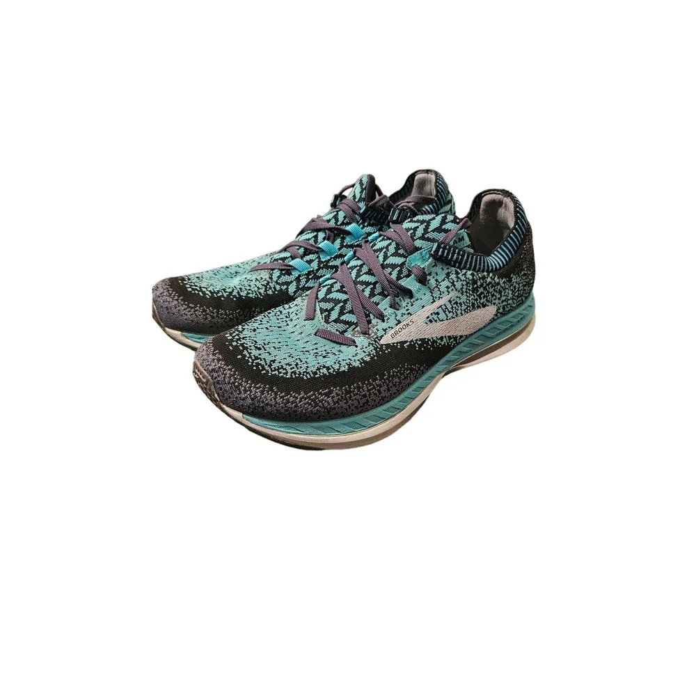Brooks Bedlam Women's Running Shoes Size 9.5‎ B Black Blue Teal 1202721B321